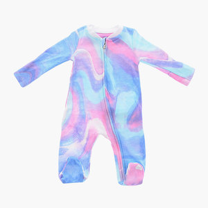 Combinaison à effet tie-dye avec fermeture éclair sur le devant, imprimé logo, manches longues, fermeture éclair, motif imprimé, fermeture avant, multicolore - Product Image 1