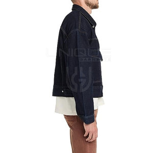 Chaqueta vaquera para hombre de Material de alta calidad, chaqueta vaquera para hombre superventas para adulto, chaqueta vaquera de invierno para hombre de tamaño personalizado - Product Image 3