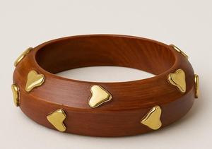 Ensemble de bijoux en bois artisanal haut de gamme, imperméable, finition naturelle lisse, personnalisable, traditionnel pour femmes - Product Image 4