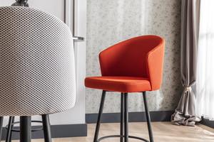 Juego de sillas de comedor de MDF y Metal de tela de diseño moderno, escritorio fijo, muebles NETRA modelo 125 para comedor, cocina, hogar, oficina, Hotel - Product Image 2