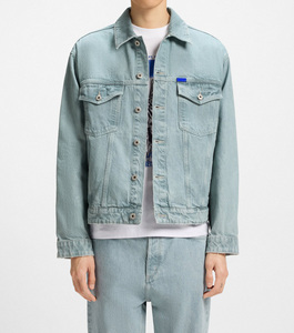 เสื้อแจ็กเก็ตทีมตัวแทนของผู้ชายแบบกระดุมหน้าโลโก้ด้านหน้าลายตัวอักษรแขนยาวผ้าฟลีซแบบกลับด้านได้สำหรับฤดูหนาว - Product Image 1