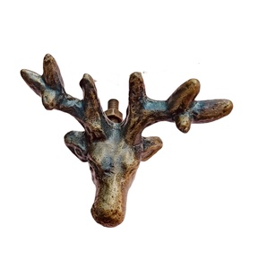 Poignées de meubles modernes en laiton antique en fonte de renne pour tiroirs, armoires, commodes, cuisine, salle de bain, salon - Product Image 3