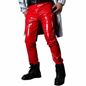 Pantalon en cuir respirant de qualité supérieure 2025 prix de gros pantalon en cuir avec logo personnalisé pour hommes fabriqué en usine - Product Image 5