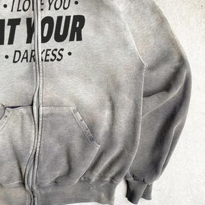 Sudaderas con Capucha y Cierre de Cremallera con Lavado Ácido para Adultos, Ropa de Abrigo Extra Grande, Sudaderas y Hoodies Elegantes con Logotipo Personalizado Serigrafiado - Product Image 5