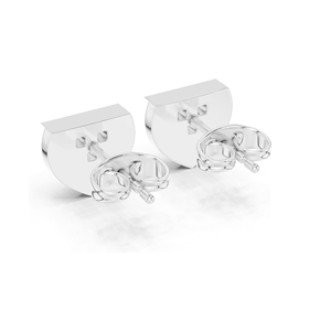 Boucles d'oreilles élégantes en diamants de laboratoire, clarté VVS-VS EF, or 18 carats, 14 carats, 10 carats et argent 925, or rose, or jaune, or blanc, moissanite - Product Image 5