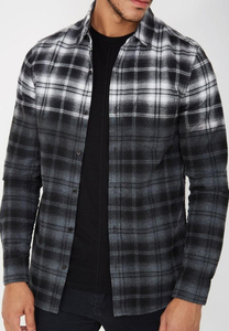 Chemise en flanelle de moto 100% coton à manches longues et fermeture boutonnée, protection en tissu polyester respirant, poches poitrine - Product Image 3