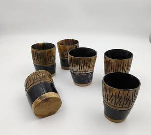 Vasos de Chupito Estilo Vikingo Medieval de Alta Calidad, Vasos de Cuerno de Buey, Diseño Nórdico, Estilo Animal Pulido, Decoración Navideña - Product Image 4