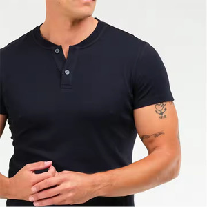 2025 nouveau Design haute qualité personnalisé t-shirt impression Logo 190gsm 100% coton blanc hommes T-shirts col en V t-shirts - Product Image 3