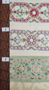 Custom Made 1.5 Inch Width Machine Embroidered <b>Ribbons</b> & <b>Laces</b> 100% Cotton in Various Designs Bright Colours for Wedding Dresses - Product Image 5