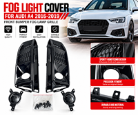 Couvre-phare antibrouillard pour Audi A4 2016-2019, grille de phare antibrouillard pour pare-chocs avant