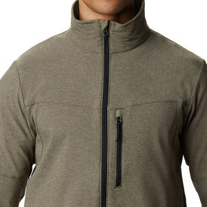 Nouvelle conception, service OEM, logo personnalisé, veste softshell pour homme en cuir de veau, col montant, logo frontal, imperméable, respirante, pour l'extérieur, 2026 - Product Image 5