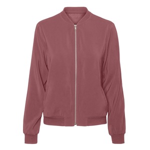 Chaqueta Bomber Acolchada de Lona 100% Algodón Personalizada para Mujer, Cuello Redondo, Estampado Crudo, Estilo Casual de Invierno - Product Image 5