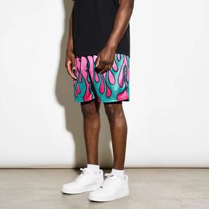 Men's High Quality All-Over Print Designer Sublimation Paisley Anti-Wrinkle <b>Mesh</b> Polyester Shorts with Pockets High Street Style - Product Image 4