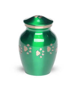 Urnes de crémation en laiton de vente chaude de couleur noire urnes funéraires pour les cendres de chat et de chien urnes funéraires faites à la main - Product Image 2