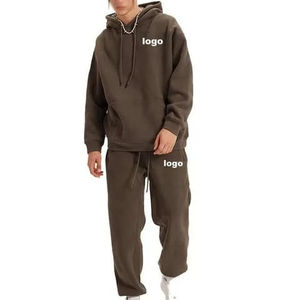 Conjunto de Sudadera con Capucha de Felpa Francesa Gruesa y Pesada para Hombre con Logotipo Personalizado, Chándales Holgados y Transpirables para Invierno - Product Image 2