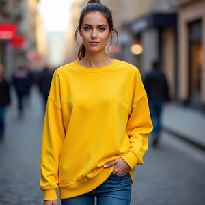 Mujeres Drop Shoulder Sublimación Sudaderas A prueba de viento Impresión digital Sudadera Señoras Ropa deportiva Sublimación Sudaderas Señoras - Product Image 6