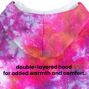 Conjunto de Sudadera con capucha unisex Tie-Dye Fleece, patrón 3D resistente a la decoloración vibrante, opciones de marca personalizadas, servicio OEM/ODM, descuentos por pedidos a granel - Product Image 3