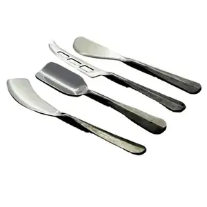 Exclusivo Juego de Cuchillos para Queso de Acero Inoxidable de 4 Piezas, Pulido Espejo, Ecológico, Apto para Lavavajillas, Elegante Cubertería para Servir en Bodas - Product Image 2