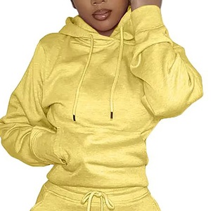 Sweat à capuche avec logo personnalisé de printemps Vêtements pour femmes Vêtements d'hiver décontractés pour femmes Sweat solide Respirant à la mode - Product Image 5