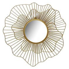 Miroir mural élégant en fil de fer métallique, fait main, durable, décoration de mariage contemporaine et moderne - Product Image 6