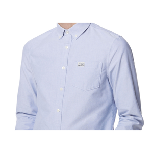 Camicia Elegante da Uomo Perry Ellis America Blu Oxford con Bottoni, Taglia M, 100% Cotone, Antipiega, Collo alla Coreana, con Cappuccio, Fornitura ODM 3D - Product Image 2