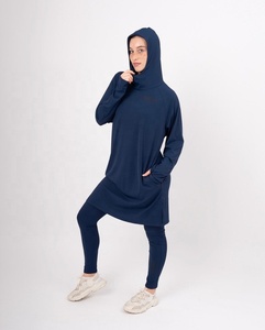 Vêtements de sport modestes, respirants et écologiques pour femmes musulmanes, fournis par le fabricant – Tenue active unie et discrète - Product Image 4