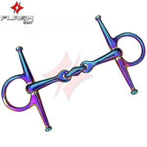 Vástago Kelly Silver Star 3 piezas Dogbone Roller Horse Bit Breeches Western Riding Bit Control de acción suave Todos los niveles de habilidad - Product Image 2