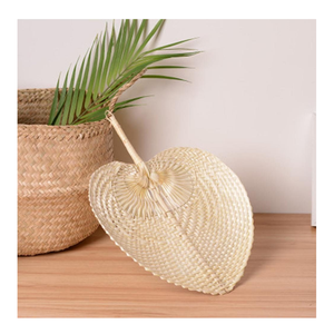 Abanico de bambú de moda natural 100% para viajes y eventos al aire libre, abanico de bambú reutilizable con patrones ligeros y artísticos - Product Image 1