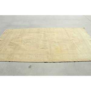 Turkish Vintage Rug, Large 5x9.6 ft (151x293 cm) Rug, <b>Brown</b> Moroccan <b>Wool</b> Rug - Product Image 2