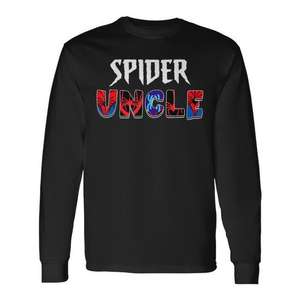 T-shirt à manches longues Spider Uncle pour garçons, idéal pour les fêtes d'anniversaire – Produit promotionnel - Product Image 3