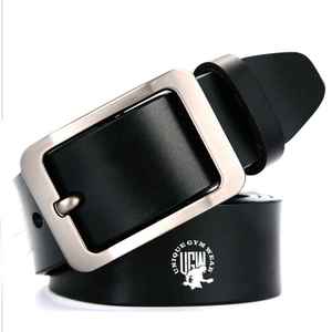 UNIQUE GYM WEAR Ceinture décontractée vintage en cuir véritable de haute qualité avec boucle en acier, durable et écologique pour hommes - Product Image 5