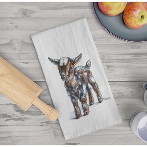 Multi Colors Animal Print 100% Cotton <b>Kitchen</b> Towels Wholesale Tea Towel Waffle Wave Reusable Eco-Friendly Customizable - Product Image 2