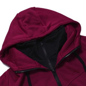 High Quality Soft <b>Thermal</b> Hoodies <b>for</b> Plus-Size <b>Men</b> Long Sleeve Full Zip Styles <b>for</b> Outdoor Wear in Winter Plain Dyed - Product Image 6