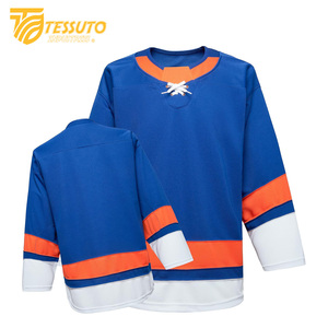 ชุดกีฬาฮ็อกกี้น้ำแข็ง100% โพลีเอสเตอร์น้ำหนักเบาออกแบบโลโก้และชื่อทีมได้ตามต้องการ - Product Image 1