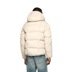 เสื้อแจ็คเก็ตขนสัตว์บุใยสังเคราะห์สำหรับผู้ชาย สไตล์ลำลองสำหรับฤดูหนาว คอตั้ง มีฮู้ด กันลม น้ำหนักเบา ทรงพอง สไตล์ไฮสตรีท - Product Image 5