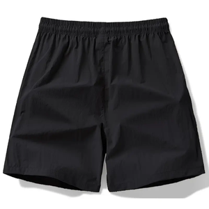 <b>Men's</b> Casual Cotton <b>Shorts</b> Drawstring Pockets Lightweight Eco-Friendly Solid Pattern Clothing for Summer Sports Vacation Wear - Product Image 1