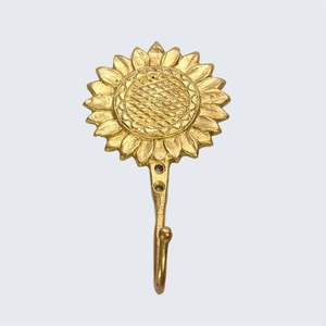 Ganchos de pared clásicos de latón para la organización de la entrada, para guardar llaves, abrigos y paraguas, con un diseño de soporte de pared resistente. - Product Image 1