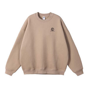 Multiple Couleur Nouveau Design Crewneck Oversized Sweatshirt 500gsm Cotton Heavyweight Drop Shoulder Blank Sweatshirt Low Price - Product Image 4
