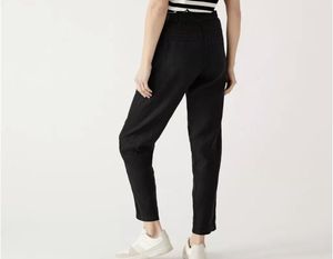 OEM <b>Women</b> Linen <b>Trousers</b> Ladies Wide Elastic Waist <b>Summer</b> Pants Best Quality Wholesale <b>Trouser</b> for <b>Women</b> ODM Flat Front Style - Product Image 6