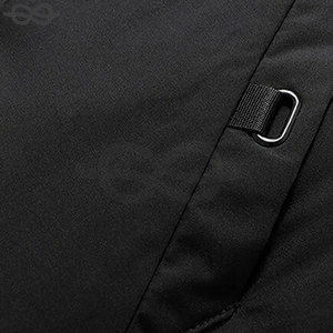 Doudoune en coton rembourré épais coupe-vent pour hommes avec longue fermeture à glissière à capuche couleur unie manteau parka chaud d'hiver pour temps froid - Product Image 5