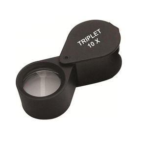 แว่นขยายแบบพกพาขนาด 18 มม. กำลังขยาย 10 เท่า สำหรับช่างอัญมณี  แบบพับได้  ตกแต่งสีทอง  สำหรับตรวจสอบอัญมณี เพชร และพลอย - Product Image 3