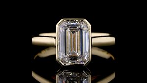 Anillo Solitario con Corte Radiante Delicado |   Ropa Elegante para Uso Diario |   Anillo para Fiestas y Regalos para Uso Diario - Product Image 5