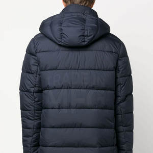 Manteau bouffant d'hiver en nylon et polyester de haute qualité Design imperméable avec logo à capuche avec col avant fabriqué au Pakistan - Product Image 4