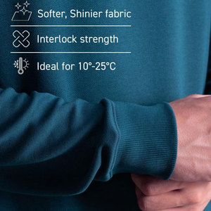 Sweat-shirt à col rond pour homme, couleur unie, tricoté, coupe classique, style décontracté, style automne - Product Image 5