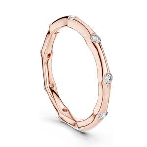Bague en diamant de laboratoire 0,315 CT pour femmes, clarté VVS-VS EF, or 18 carats, 14 carats, 10 carats et argent 925, or rose, or jaune, or blanc - Product Image 4