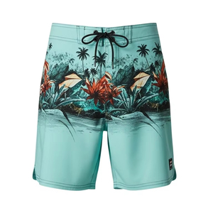 Shorts de Playa Antiarrugas con Estampado Digital para Hombre, Tela de Poliéster de Secado Rápido, Traje de Baño, Shorts de Surf, para Entrenamiento de Verano, Uso Activo - Product Image 3