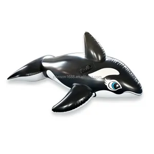 Pvc nhà máy bán buôn mùa hè nước hồ bơi nổi cho trẻ em và người lớn <span class=keywords><strong>Inflatable</strong></span> Cá voi dolphir đi xe trên - Product Image 2