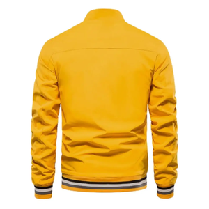 La chaqueta de bombardero de invierno hecha a medida para hombre más vendida, tela de lona con decoración bordada, precio al por mayor, procesamiento en bruto - Product Image 2