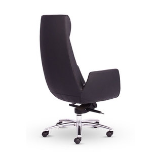HOM1079-01 Chaise de Direction en Cuir avec Appuie-tête Réglable, Design Ergonomique Contemporain, Revêtement en Cuir PU et Mousse, Hauteur Réglable - Product Image 2