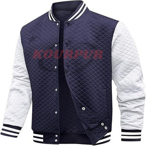 Veste de sport pour homme de haute qualité, col montant, poches avant, cuir de vache véritable, design respirant, plusieurs couleurs disponibles - Product Image 2